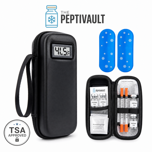 The Peptivault Travel Cooling Case - TSA Approved