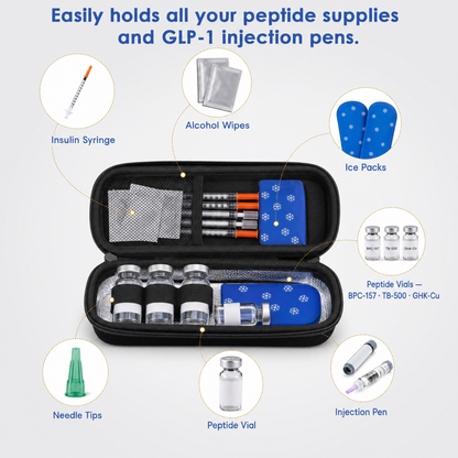 The Peptivault Travel Cooling Case - TSA Approved