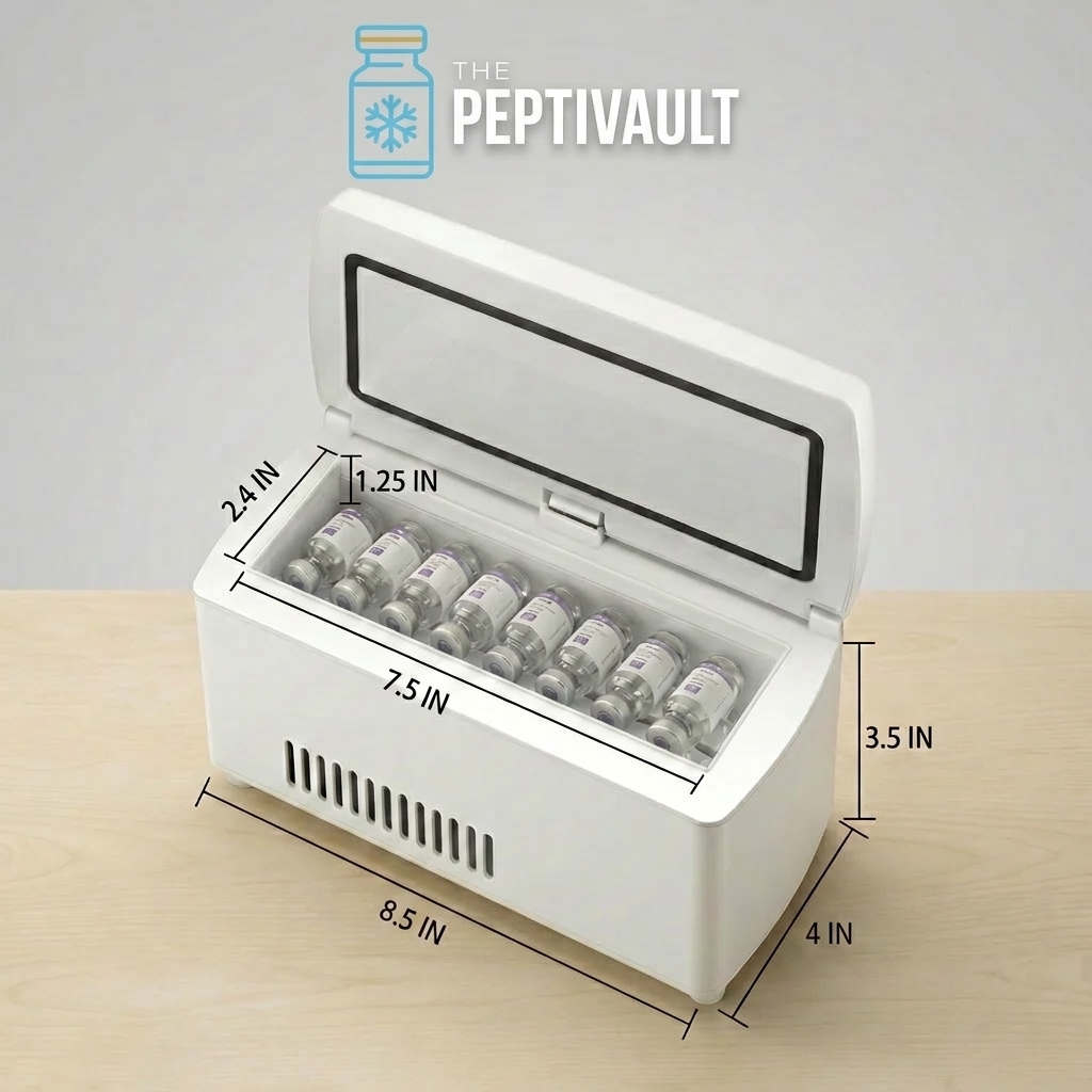 The Peptivault Mini Fridge Kit - TSA Approved